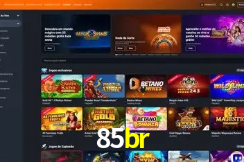Interface moderna da plataforma 85br